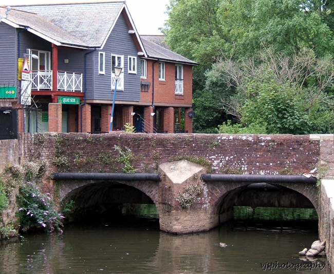 Coloured Buildings and Bridge Exeter